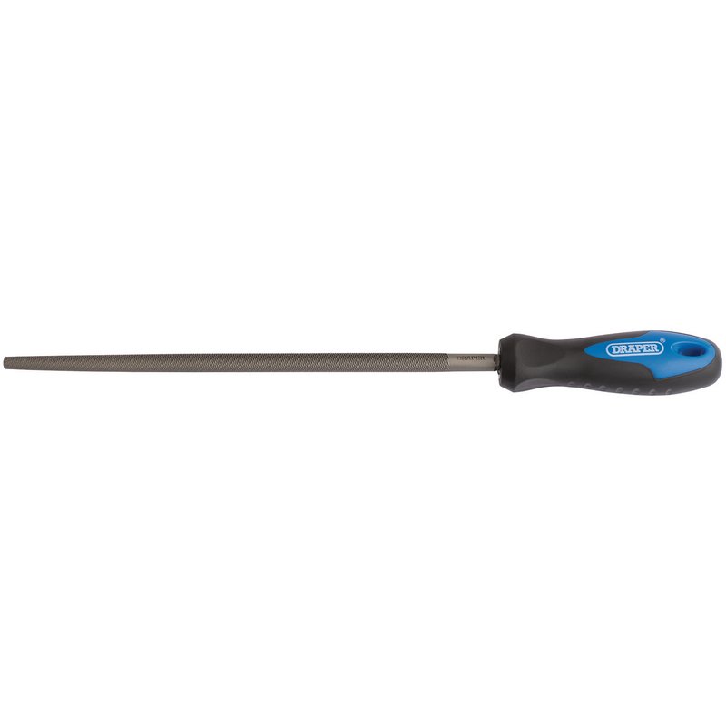 Draper Soft Grip Engineer's Round File and Handle 250mm 00013