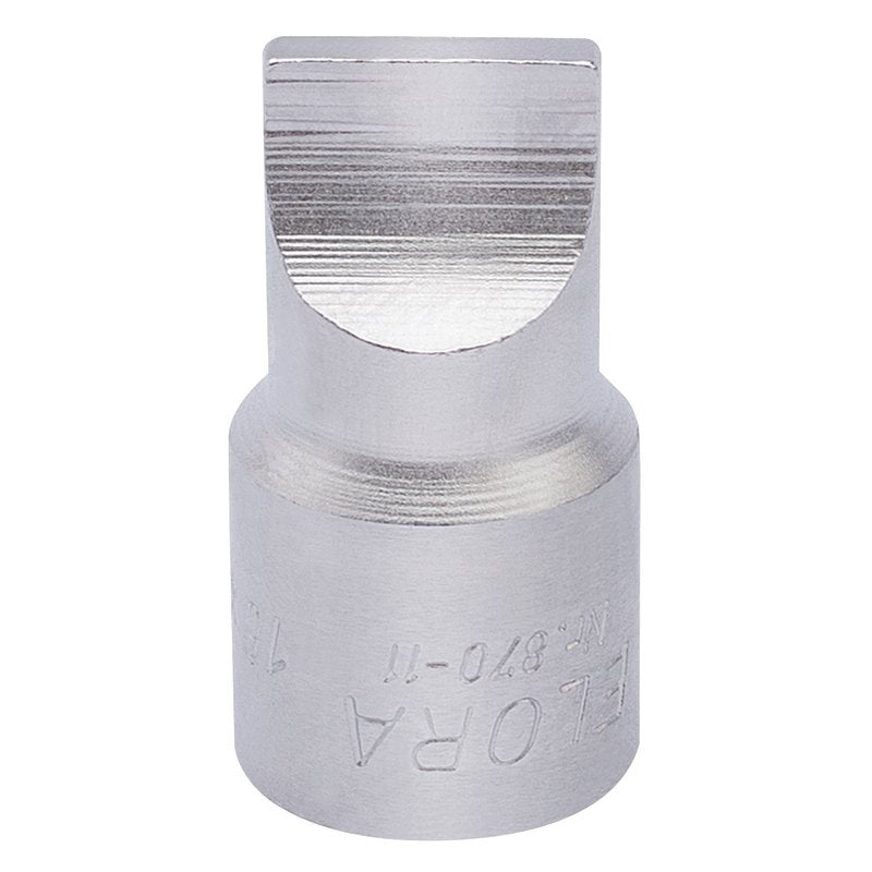 Elora Plain Slot Screwdriver Bit Socket 3/8"D 3mm hardened tempered 00260