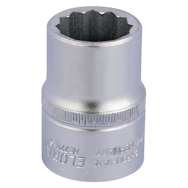 Elora 7/8" Bi-Hexagon Socket 3/4"D Chrome Plated Hardened And Tempered 00450