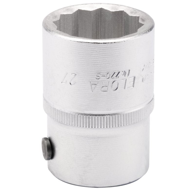 Elora 27mm 3/4"D Bi-Hexagon Socket Standard Length Chrome Plated 00757