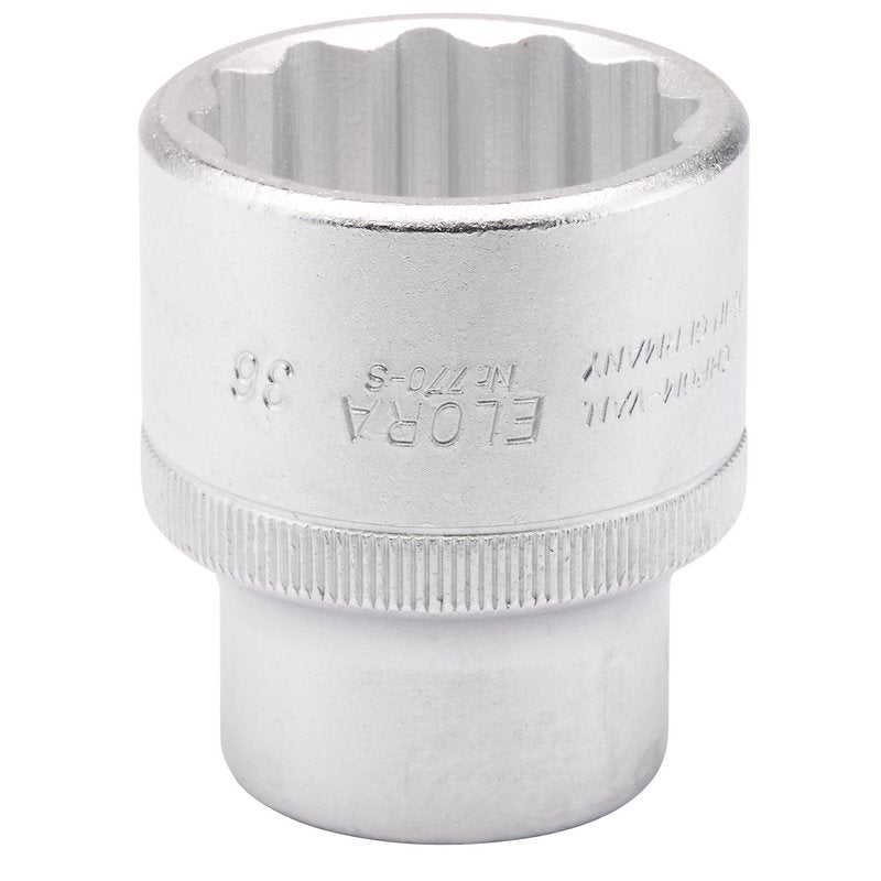 Elora 36mm 3/4"D Bi-Hexagon Socket Standard Length Chrome Plated 00799