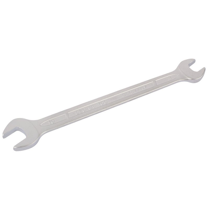Elora Long Metric Double Open End Spanner 8 x 10mm Chrome Plated 01846