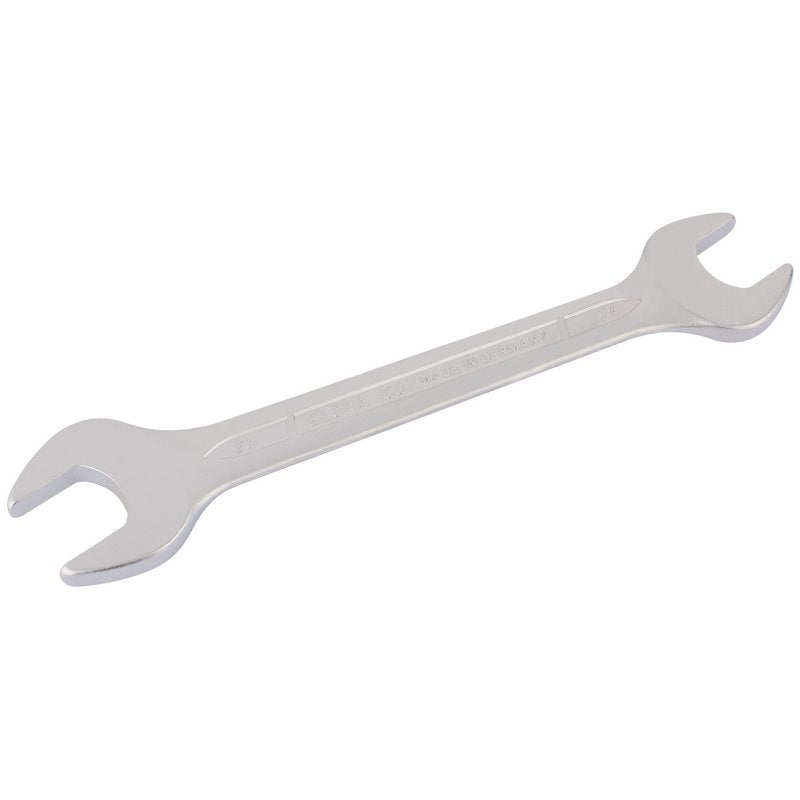 Elora Long Metric Double Open End Spanner 24 x 26mm Chrome Plated 02026