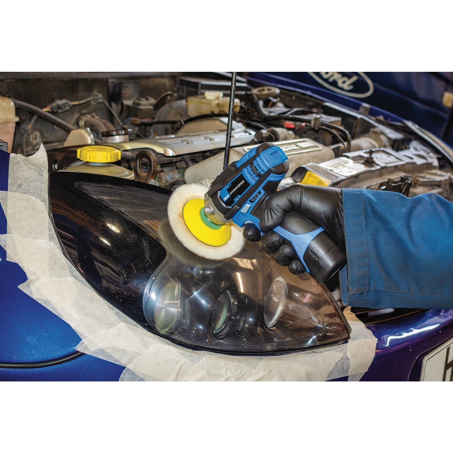 Draper Storm Force 10.8V Power Interchange Car Polisher Sold Bare 73mm Pad 02330