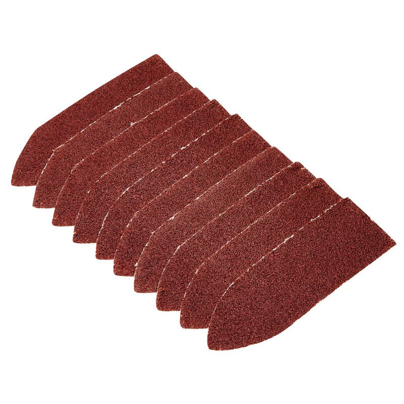 Draper Hook and Loop Finger Sander Sheets 67 x 67 x 22mm 80 Grit 10 Pack 02926