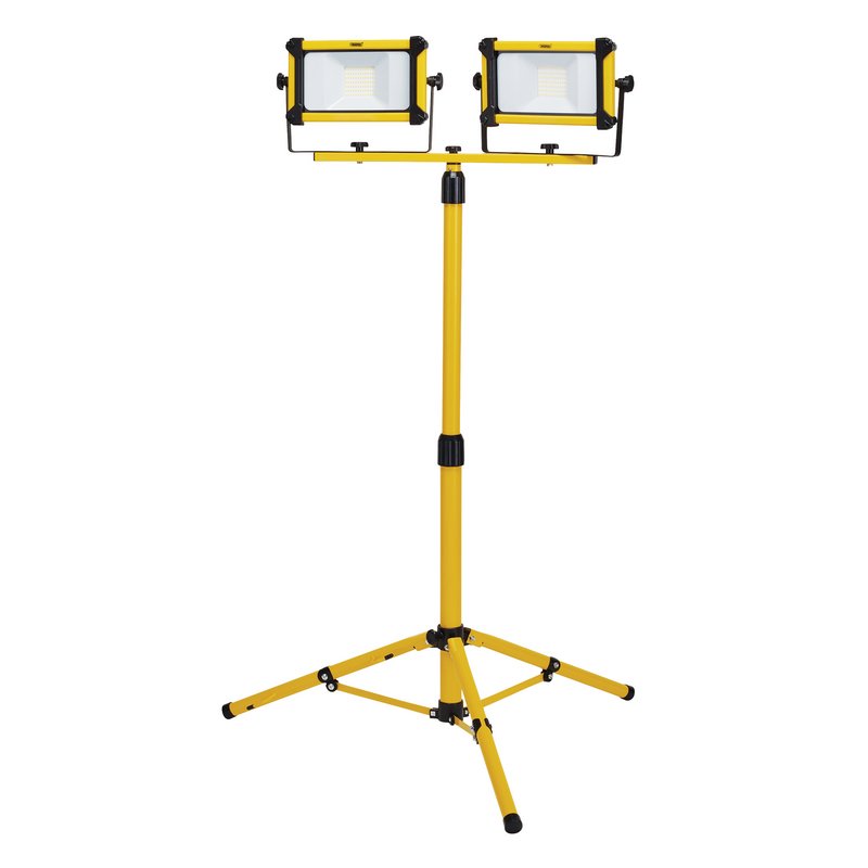 Draper 110V SMD LED Tripod Site Light 2 x 30W 6600 Lumens 03203