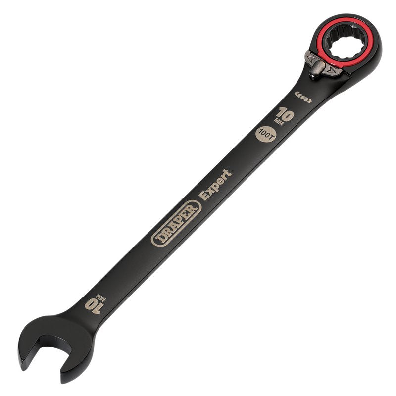 Draper Expert Metric Reversible Ratchet Combination Spanner 10mm Black 03900