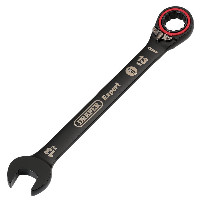 Draper Expert Metric Reversible Ratchet Combination Spanner 13mm Black 03903