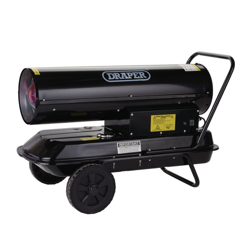 Draper 230V Diesel and Kerosene Space Heater 68,250 BTU/20kW Tank 19L 04175