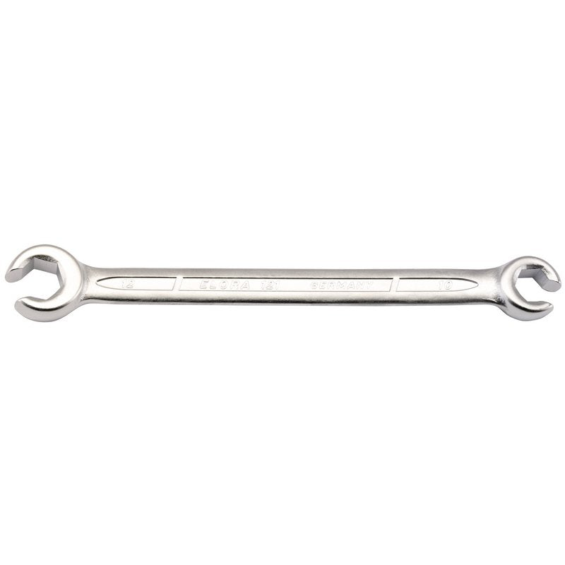 Elora 10 x 12mm Metric Flare Nut Spanner Chrome Plated Jaws Set At 15 Deg 04501