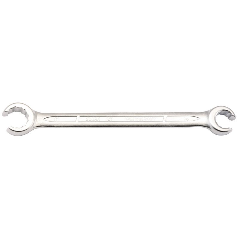Elora 14 x 17mm Metric Flare Nut Spanner Chrome Plated Jaws Set At 15 Deg 04535