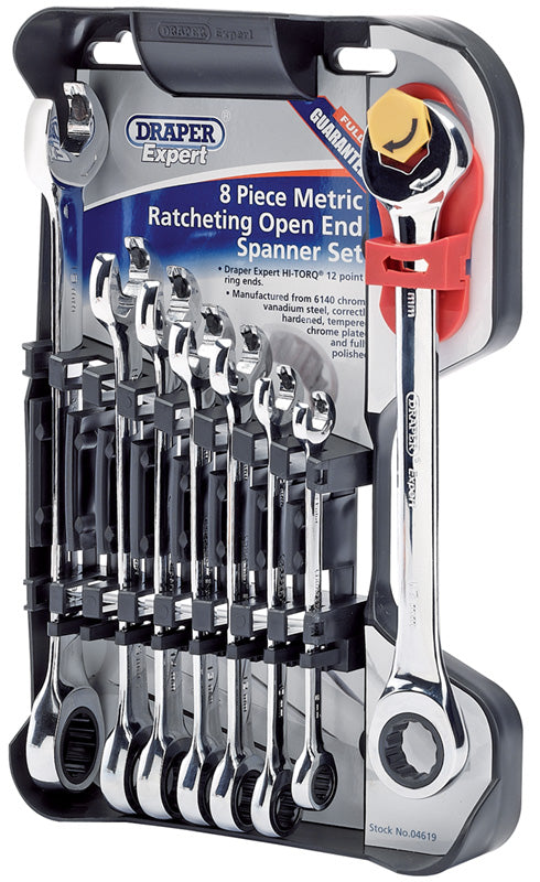 Expert 8 Draper Expert Hi-Torq® Metric Double Ratcheting Combination Spanner