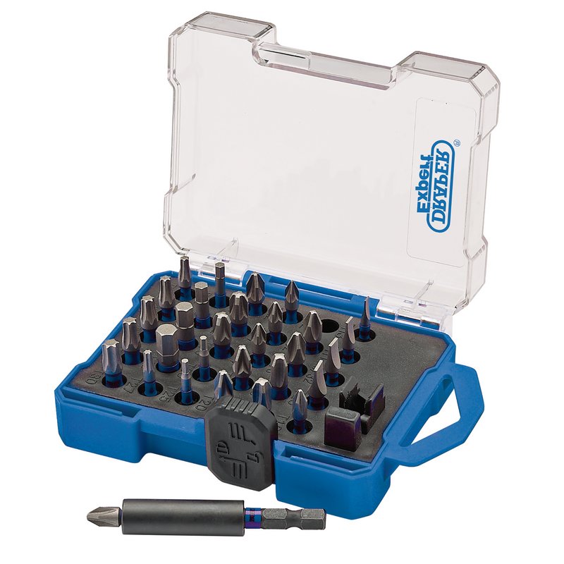 Draper Expert Impact Screwdriver Bit Set 31 Piece 1/4" Hex 04772