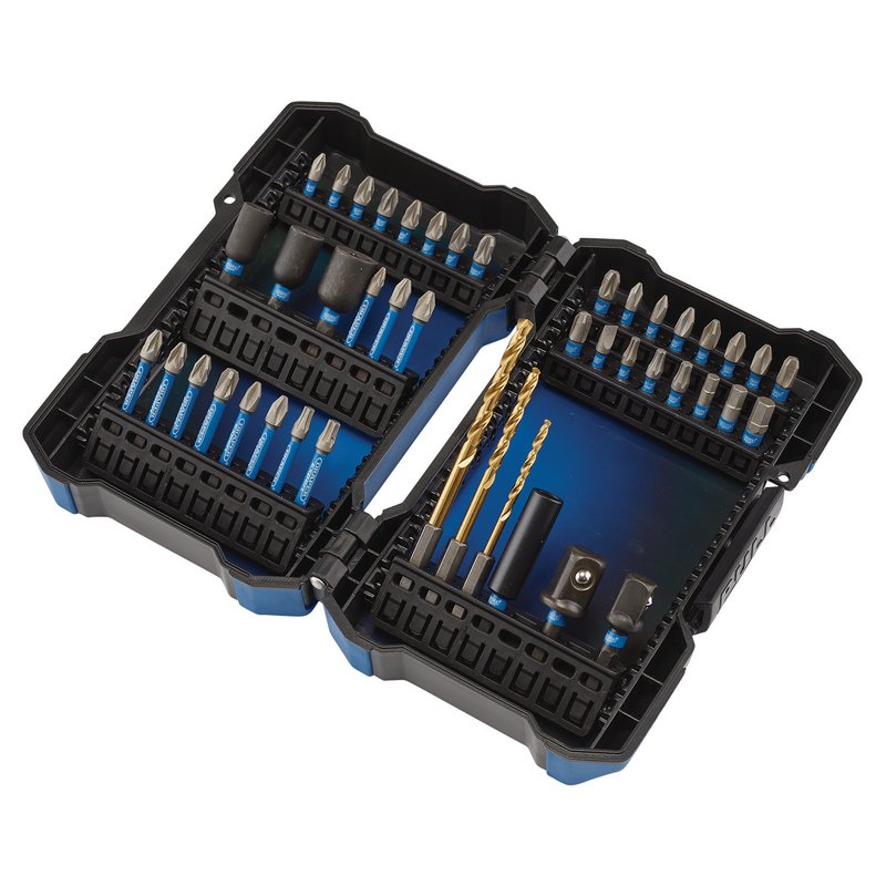 Draper Expert Impact Screwdriver Bit Set 1/4" Hex 44 Piece Mixed 04931