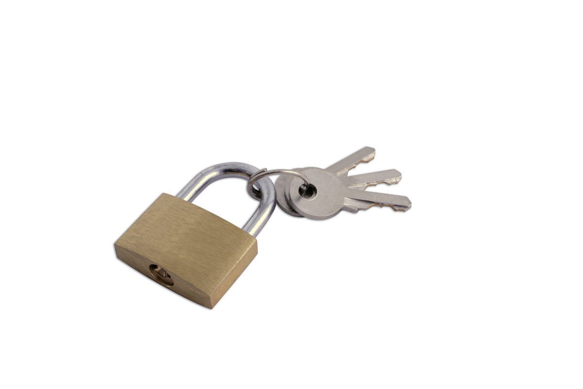 Laser Tools Brass Padlock 30mm 0497