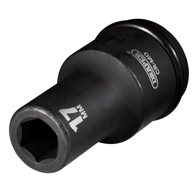 Draper 17mm 3/4"D Deep Impact Socket 6 Point Metric Hi-TORQ 05049