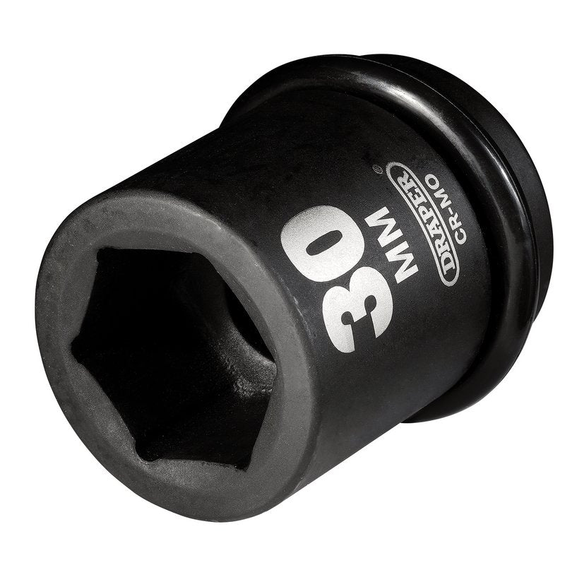 Draper 1"D 30mm HI-TORQ Impact Socket Standard Length 6 Point 05111