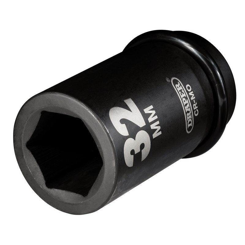 Draper 32mm 1" Dr Deep Impact Socket Single Hex HI-TORQ