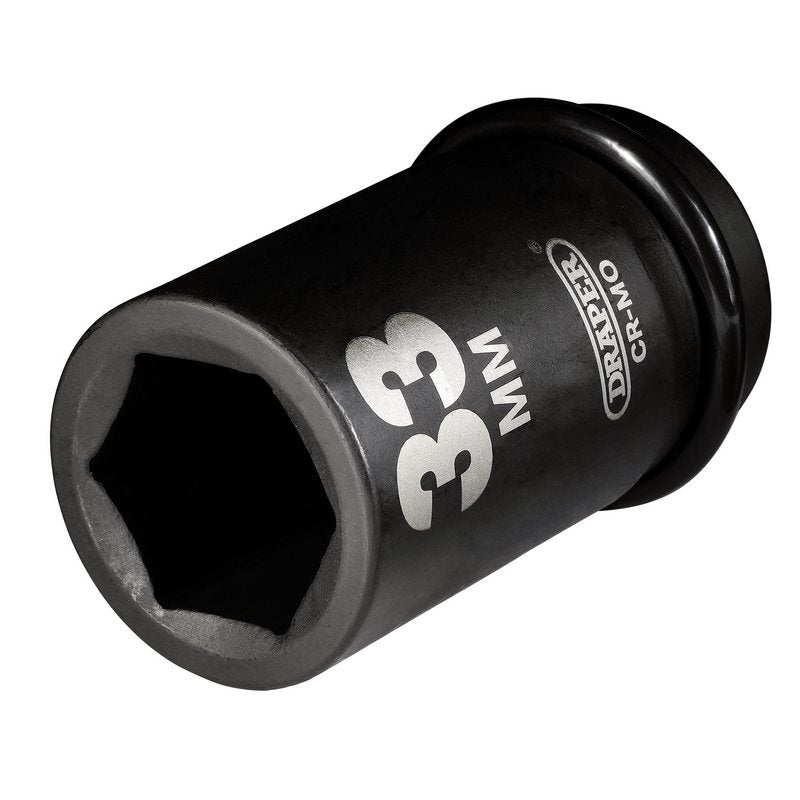 Draper 33mm 1" Dr Deep Impact Socket Single Hex HI-TORQ