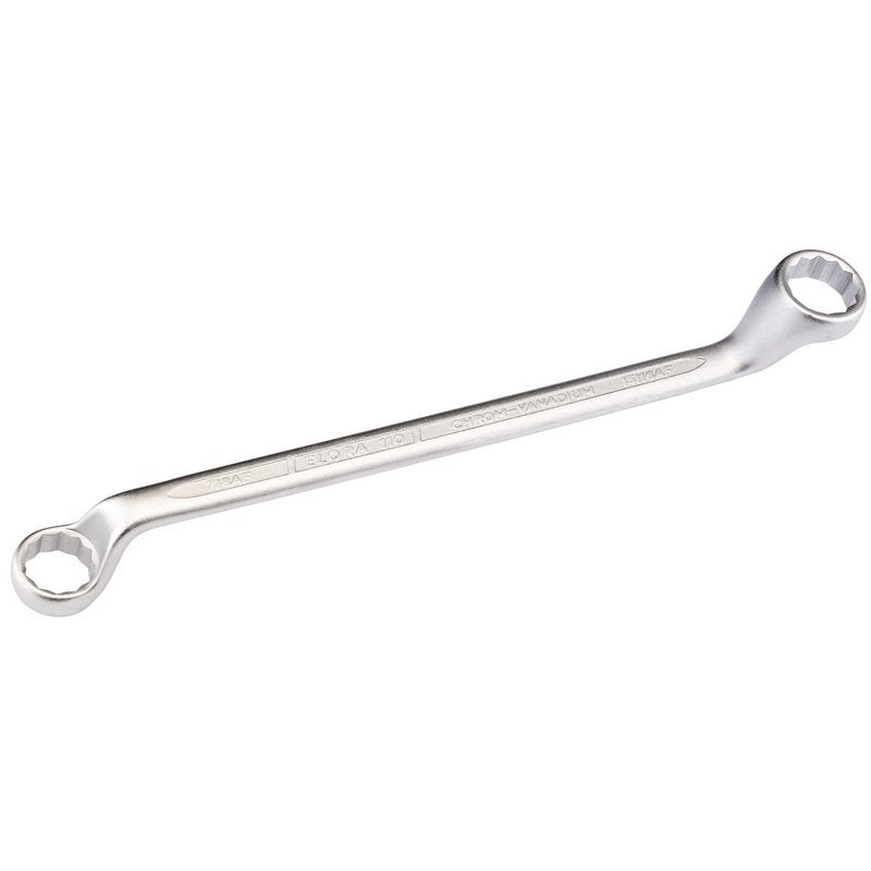Elora 7/8 x 15/16" Deep Crank Imperial Ring Spanner Offset at 45° bi-hex 05830