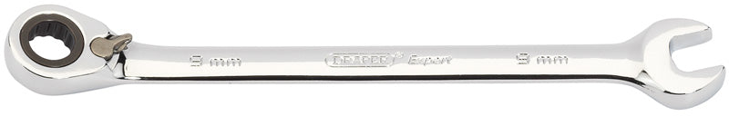 Expert 9mm Draper Expert Hi-Torq® Metric Reversible Ratcheting Combination Spanner