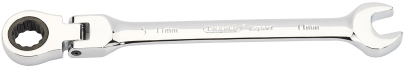 Expert 11mm Draper Expert Hi-Torq® Metric Flexible Head Ratcheting Combination Spanner