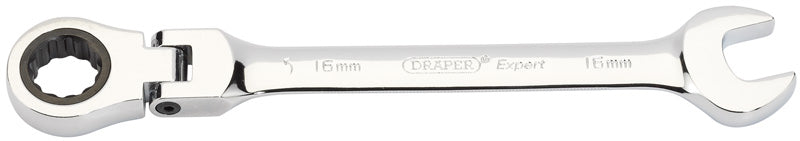 Expert 16mm Draper Expert Hi-Torq® Metric Flexible Head Ratcheting Combination Spanner