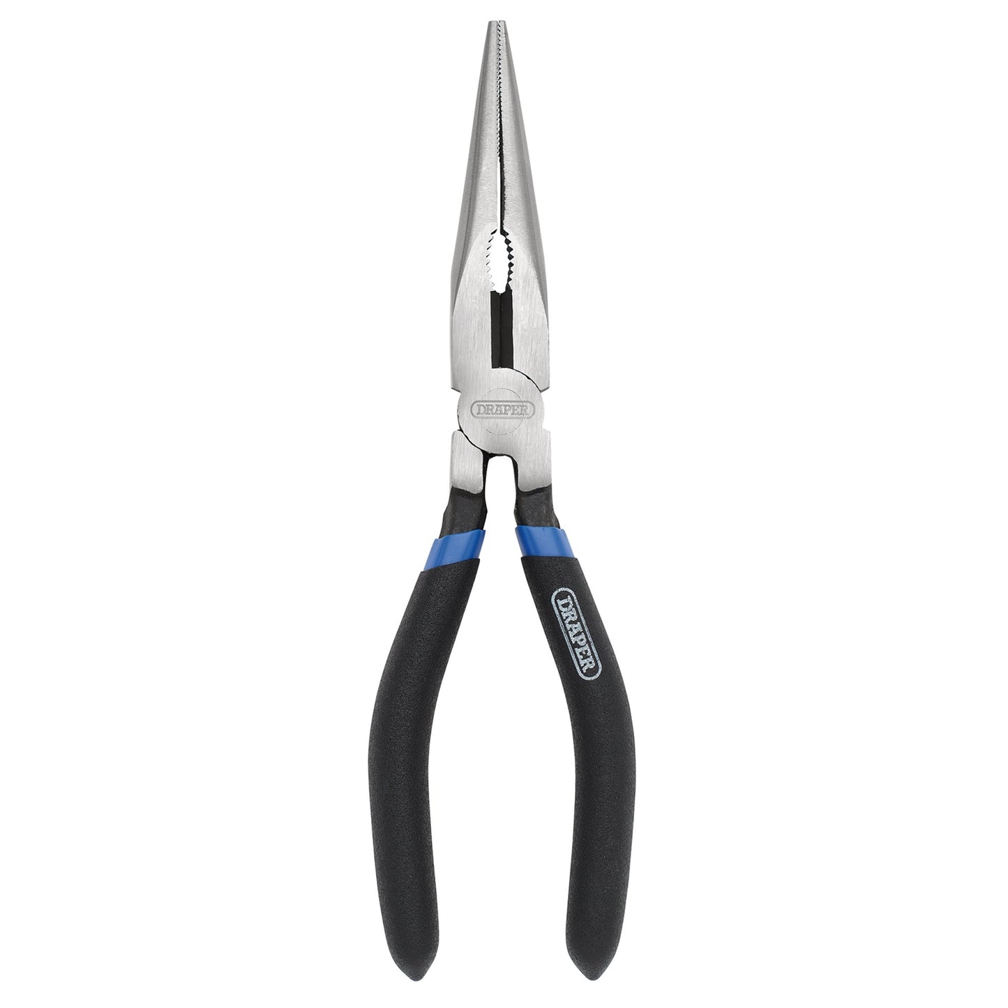 Draper Long Nose Pliers 200mm With Wire Cutter PVC Dipped Handles 07052