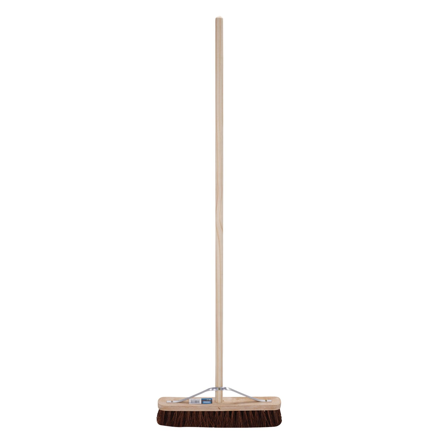 Draper Stiff Bassine Broom 450mm Support Bracket And Wooden Handle 08003