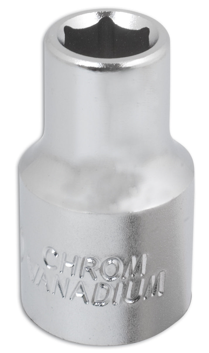 Laser Tools 11mm Standard Length Chrome Socket 1/2"D Single Hex 6pt 0807