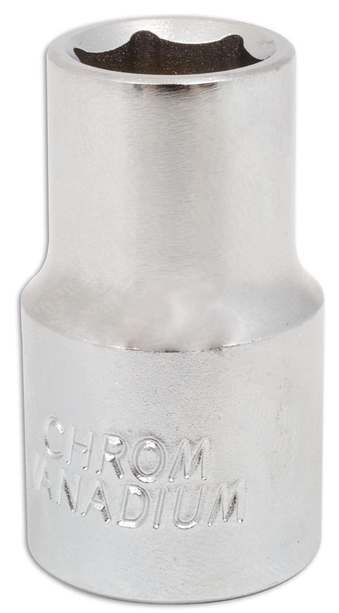 Laser Tools 13mm Standard Length Chrome Socket 1/2"D Single Hex 6pt 0809