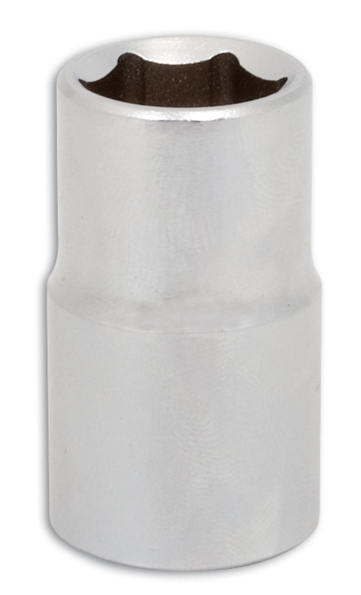 Laser Tools 15mm Standard Length Chrome Socket 1/2"D Single Hex 6pt 0811