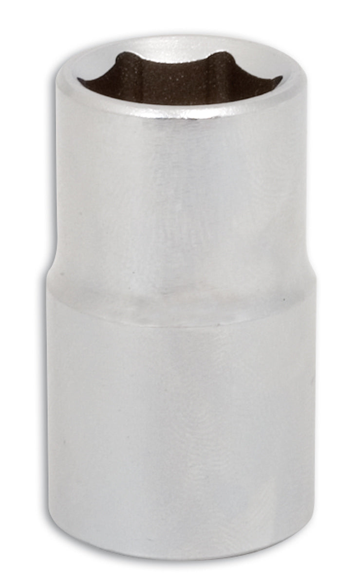 Laser Tools 16mm Standard Length Chrome Socket 1/2"D Single Hex 6pt 0812