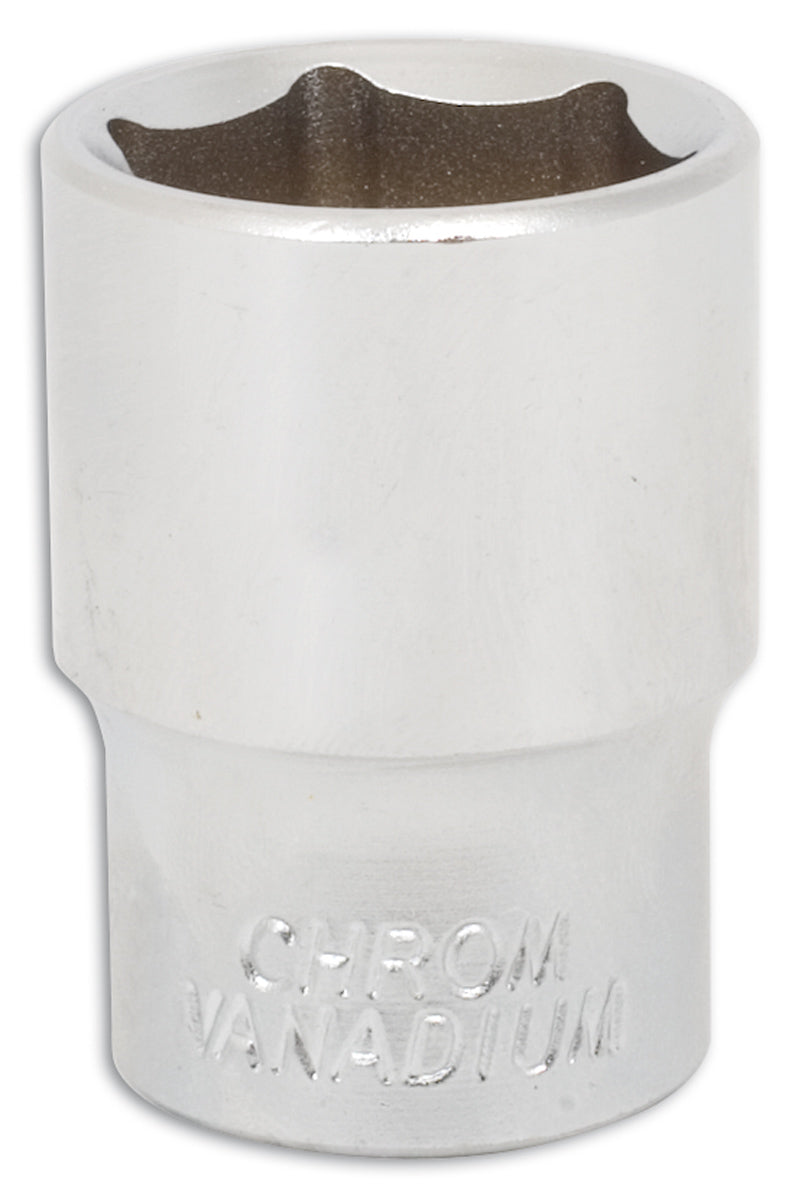 Laser Tools 22mm Standard Length Chrome Socket 1/2"D Single Hex 6pt 0818