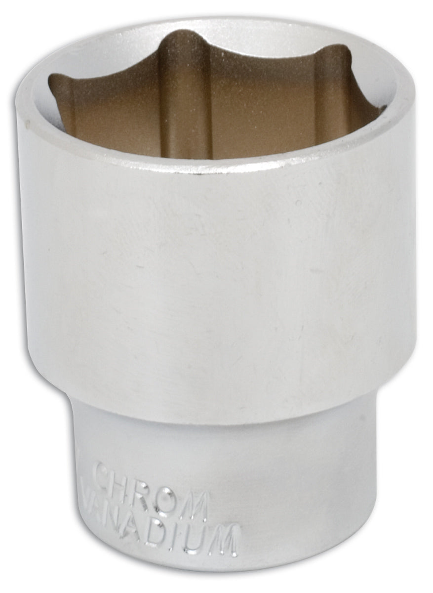 Laser Tools 27mm Standard Length Chrome Socket 1/2"D Single Hex 6pt 0821