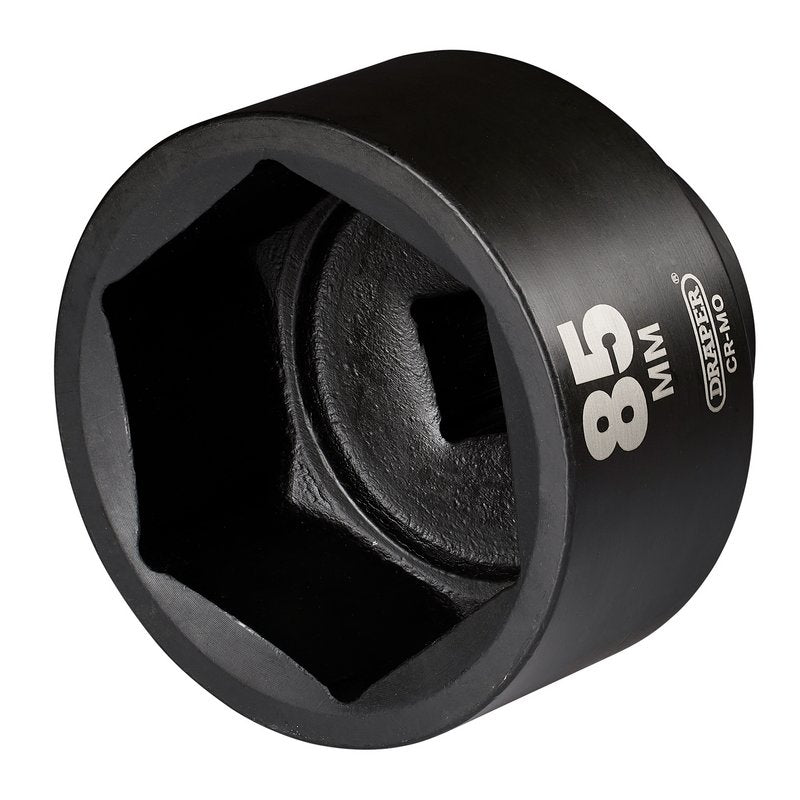 Draper 1"D 85mm HI-TORQ Impact Socket Standard Length 6 Point 08506