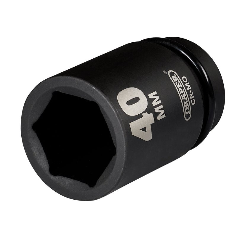 Draper 40mm 1" Dr Deep Impact Socket Single Hex HI-TORQ