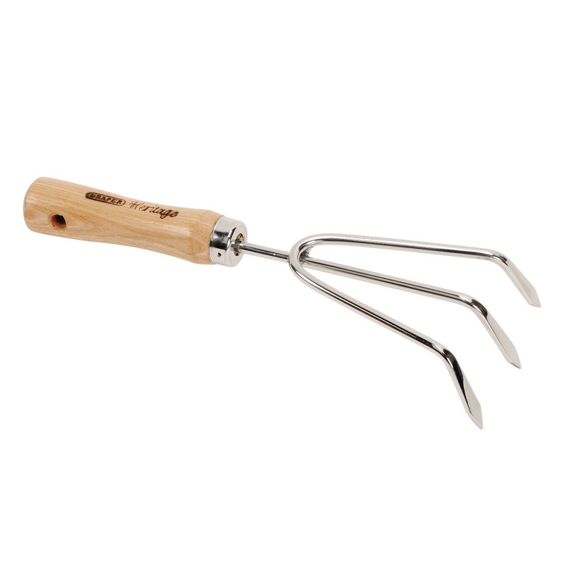 Draper Heritage Junior Stainless Steel Hand Cultivator Solid ash handle 08979