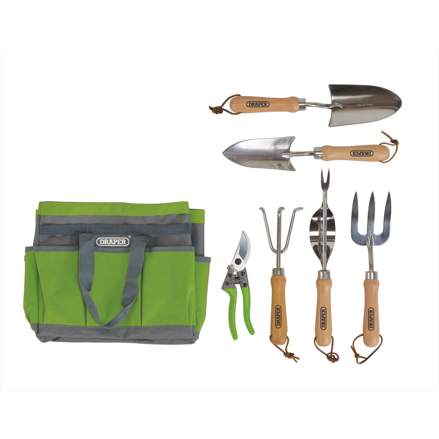 Draper 8 Piece Stainless Steel Garden Tool Set with Storage Bag 08997