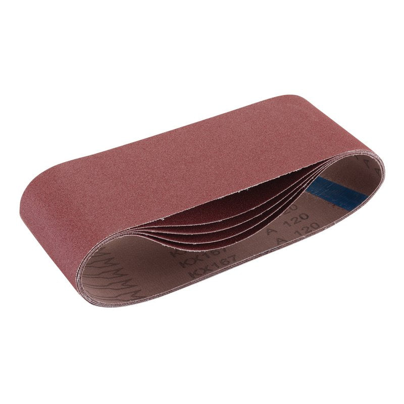 Draper Cloth Sanding Belt 100 x 610mm 120 Grit 5 Pack 09256