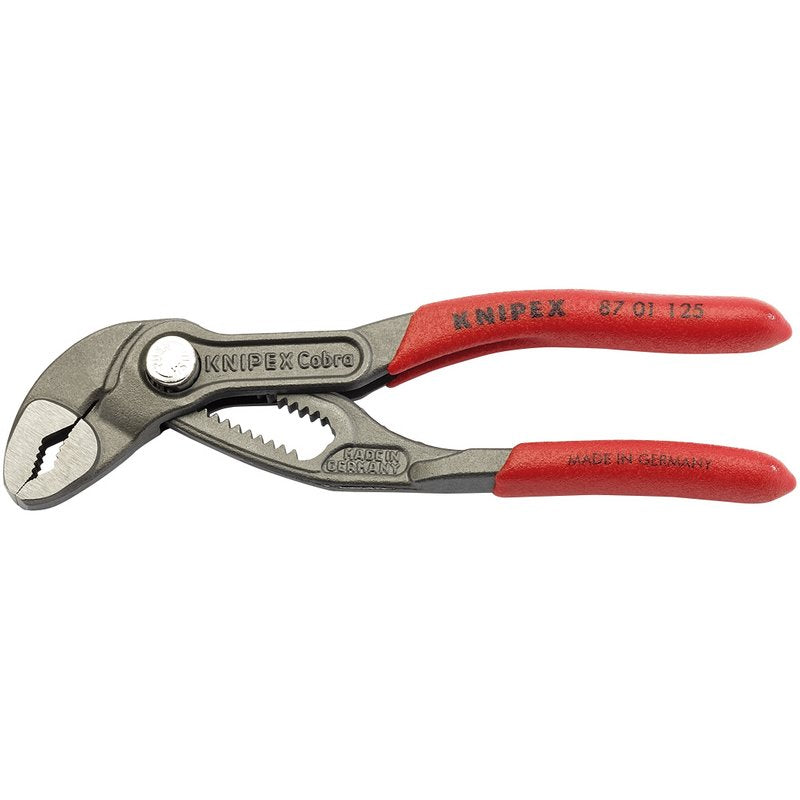 Knipex 125mm Cobra Waterpump Pliers One Handed Adjustment 87 01 125 SB