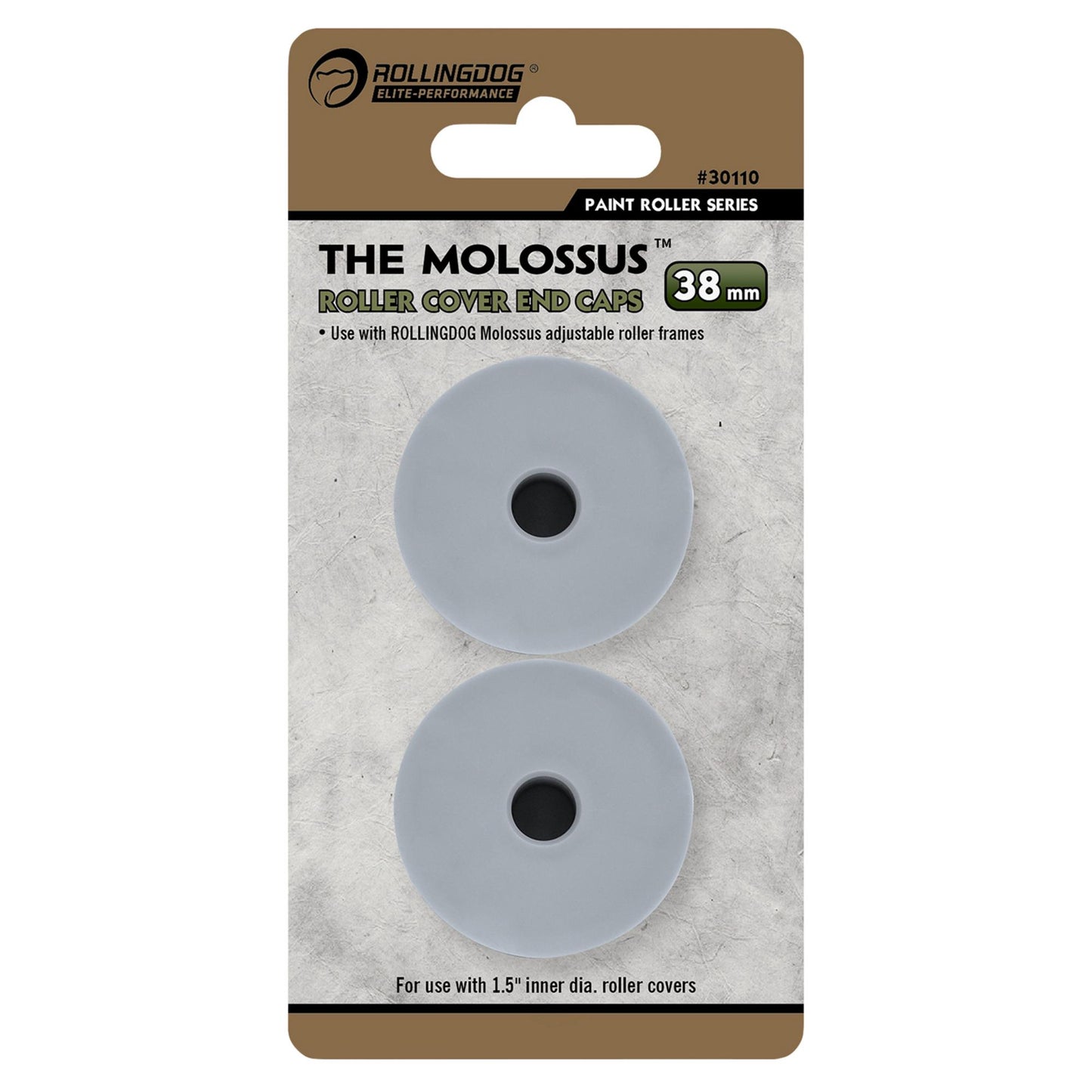 Rollingdog The Molossus Roller Frame Cover End Caps 12-18" Pack of 2 09676