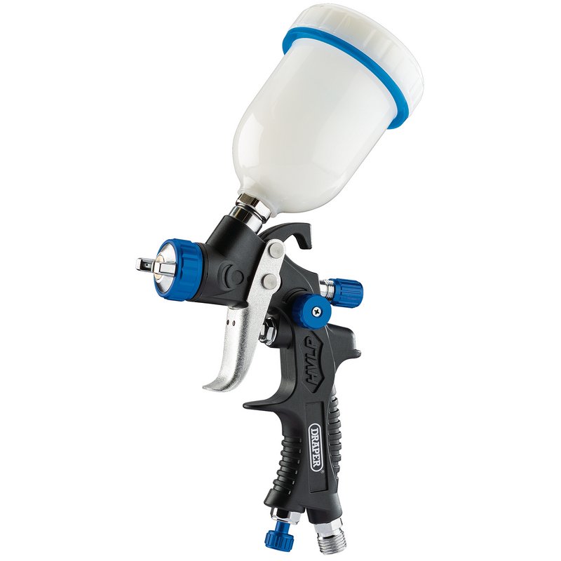 Draper Gravity Feed HVLP Composite Body Spray Gun 100ml Nozzle Size 1.0 mm 09709