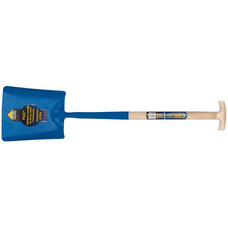 Draper Expert Contractors Square Mouth Shovel with Ash Shaft and T-Handle 10873