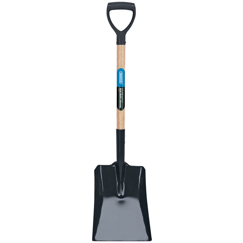 Draper Carbon Steel Square Mouth Builders Shovel with Hardwood Shaft 10904