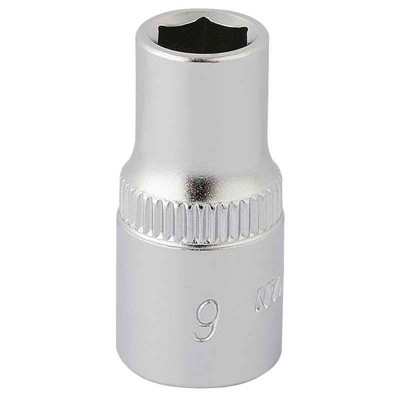 Elora 6mm Hexagon Socket 1/4"D Metric Standard Length Chrome Plated 11095