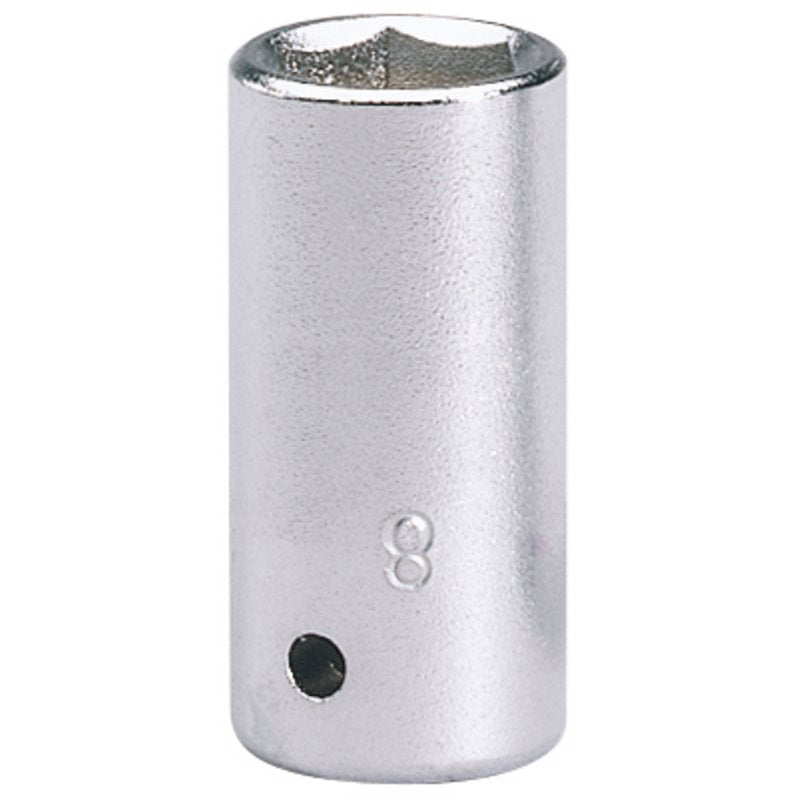 Elora 8mm Hexagon Socket 1/4"D Metric Standard Length Chrome Plated 11097