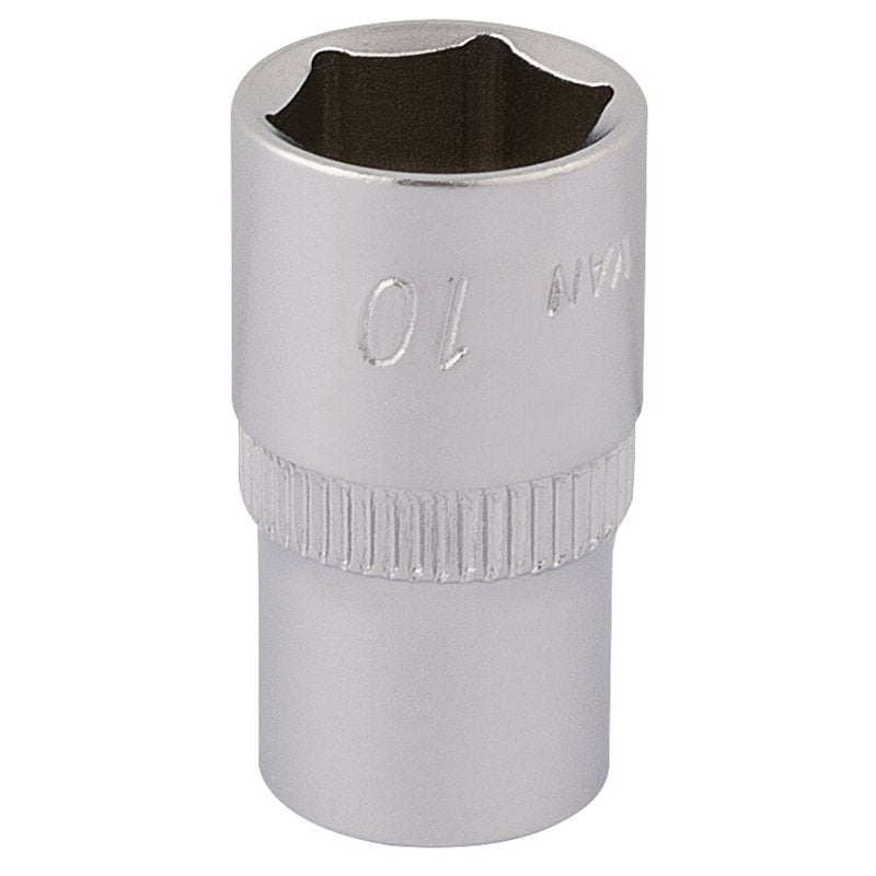 Elora 10mm Hexagon Socket 1/4"D Metric Standard Length Chrome Plated 11099