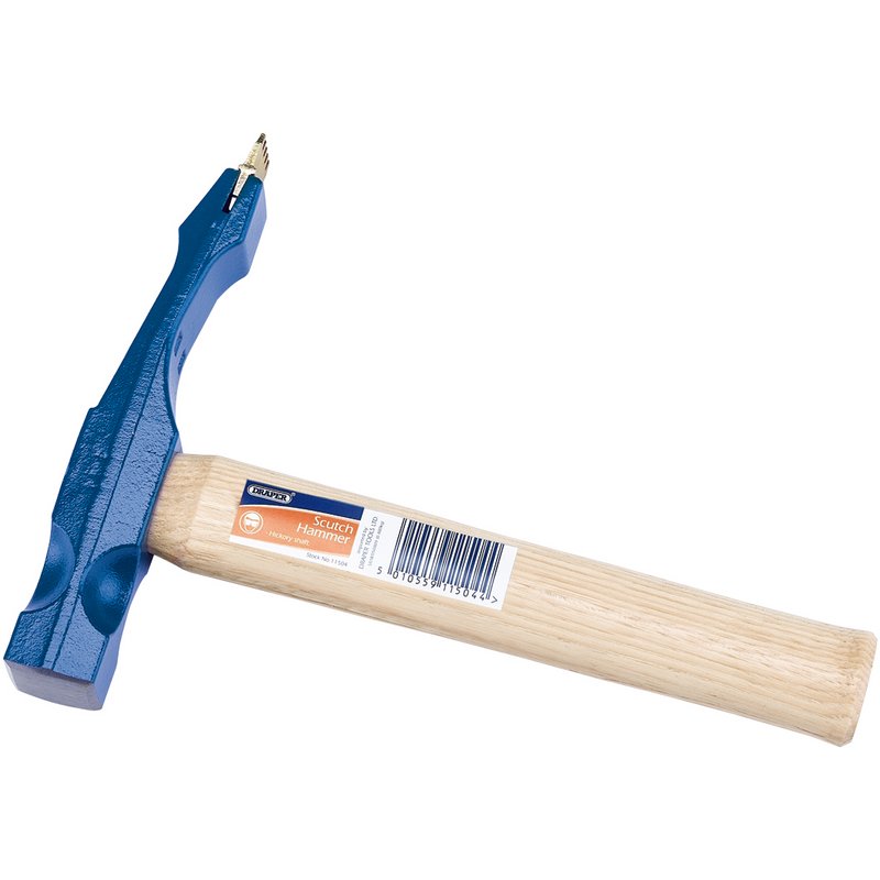 Draper Single Ended Scutch Hammer Carbon Steel Hickory Shaft 11504