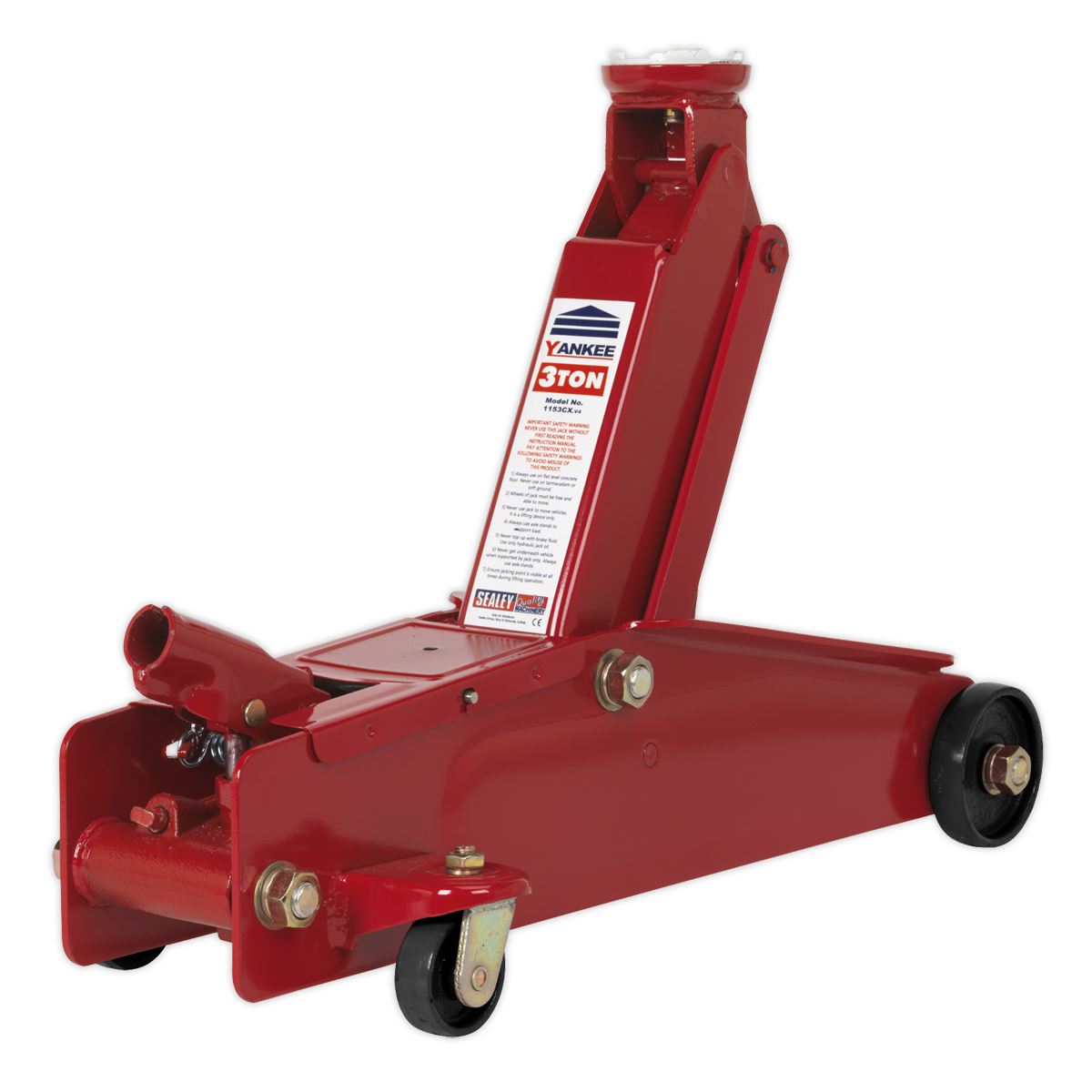 Sealey Trolley Jack 3 Tonne Long Reach Heavy-Duty 1153CX